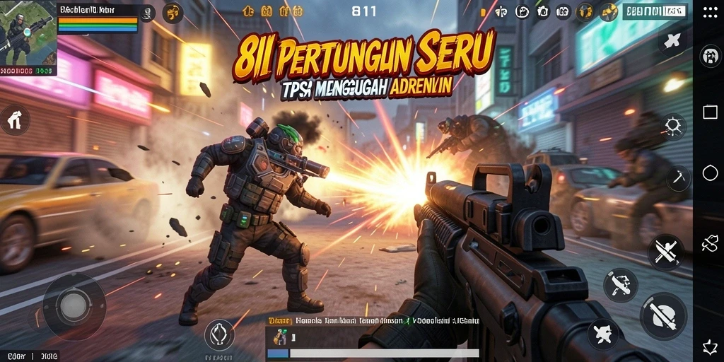 Tampilan seru gameplay TPS dalam 8II dengan aksi menegangkan.