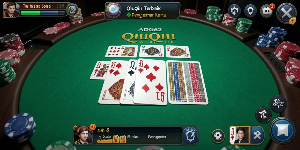Tampilan gameplay seru QiuQiu di ADG62.