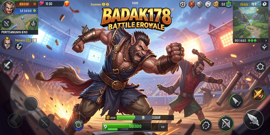 Tangkapan layar menampilkan momen seru dalam pertempuran Battle Royale.