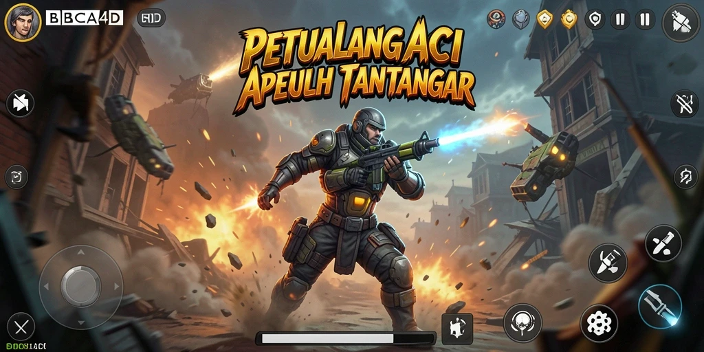 Screenshot gameplay BBCA4D menampilkan pertarungan seru dan grafis yang memukau.