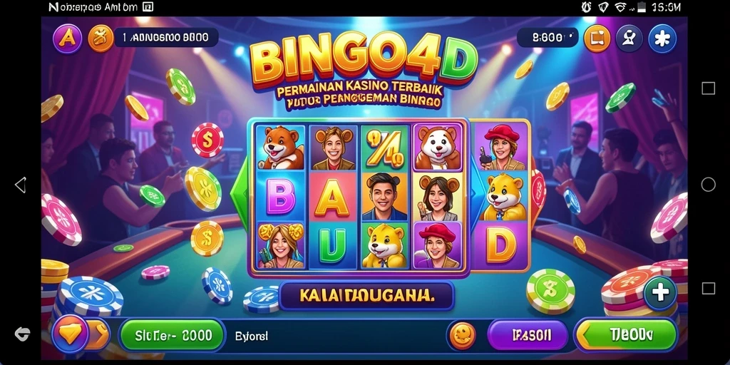 Tampilan gameplay seru dan mengasyikkan di BINGO4D.