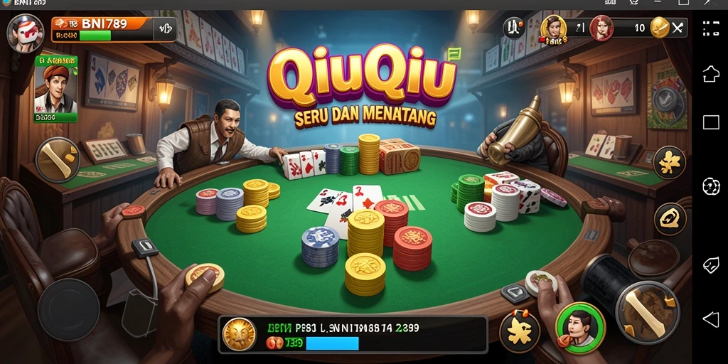 Tampilan gameplay menarik dari BNI789 dengan aksi seru QiuQiu.