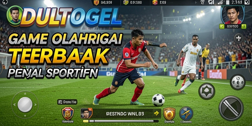 Tampilan menarik DULTOGEL dengan gameplay olahraga yang dinamis.