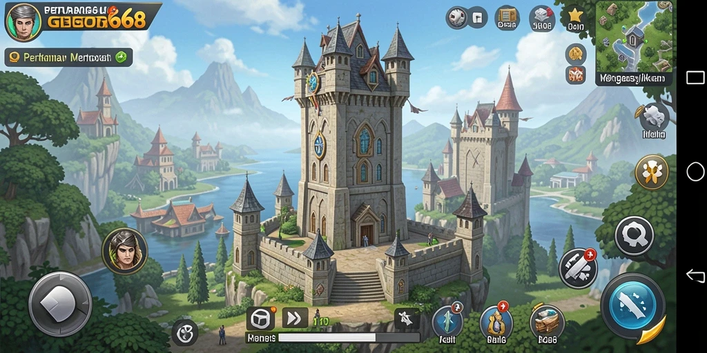 Screenshot utama GACOR668 menampilkan momen seru gameplay Tower Defense.