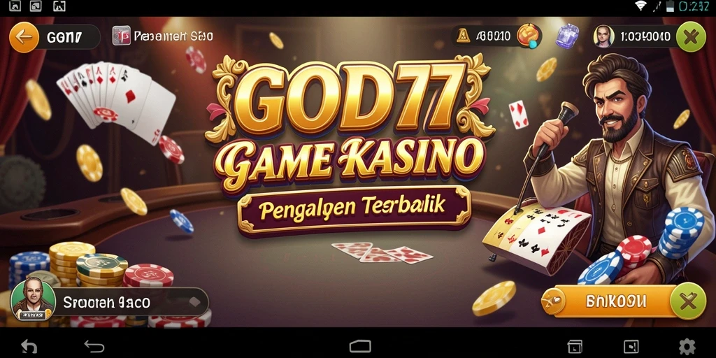 Tangkapan layar gameplay Kasino yang menarik di GOD77.