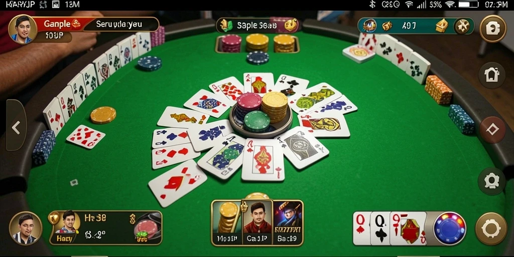 Tampilan gameplay Gaple yang menegangkan di HARAPJP.