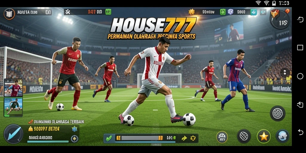 Tampilan gameplay menantang di HOUSE777 dengan aksi olahraga seru.