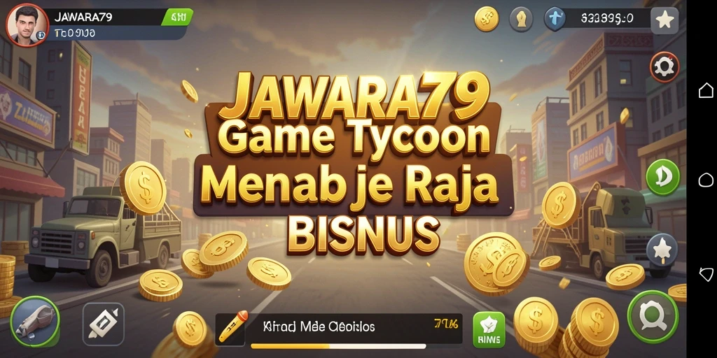 Screenshot gameplay menunjukkan aktivitas mengelola bisnis dalam JAWARA79.