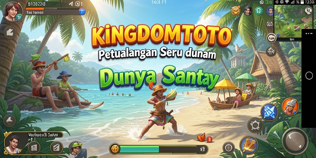 Gameplay menarik KINGDOMTOTO dengan warna cerah dan karakter lucu.