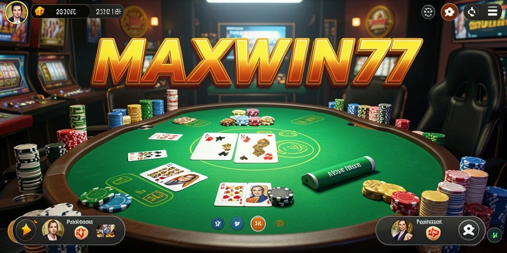 Tampilan permainan Poker yang menarik dan mendebarkan.