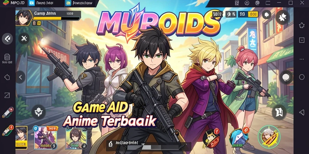 Screenshot MPOID menampilkan aksi seru dalam dunia Anime.