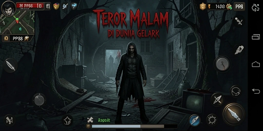Screenshot utama PP88 menampilkan gameplay yang mencekam dan penuh ketegangan.