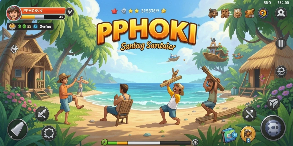 Tampilan gameplay seru dan penuh warna dari PPHOKI.