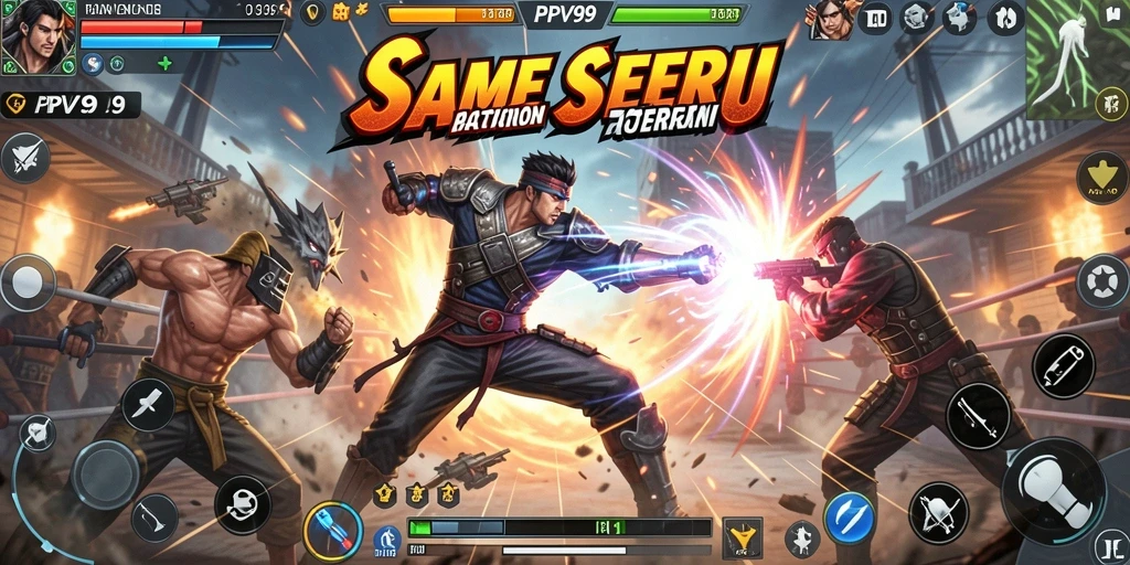 Screenshot PPV99 menampilkan aksi mendebarkan dalam gameplay seru.