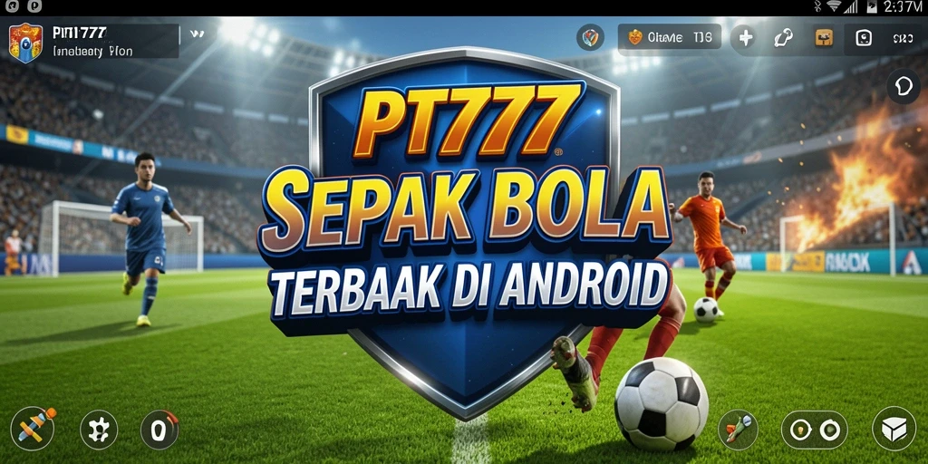 Tampilan gameplay PT777 yang seru dalam pertandingan sepak bola.