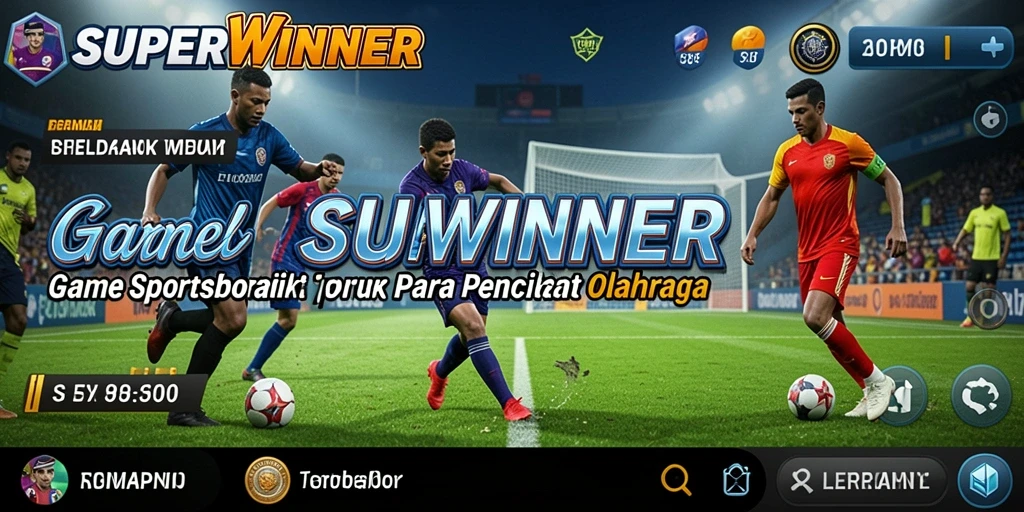 Tampilan gameplay menarik dari SUPERWINNER yang memikat para penonton.
