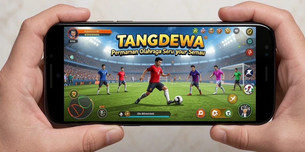 Screenshot gameplay TANGANDEWA yang menunjukkan pertandingan seru.