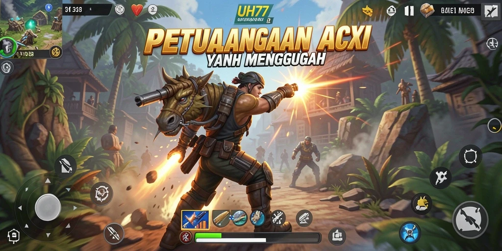Tampilan gameplay UH77 yang memukau dalam dunia petualangan ARPG.